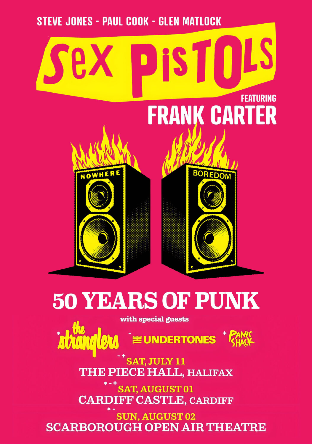 Sex Pistols concert tour poster 2026